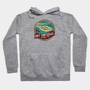 Dry Tortugas Landscape Emblem Badge Hoodie